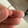 Vintage 18ct Yellow Gold & Platinum 0.09ct Diamond Solitaire Engagement Ring Image 4