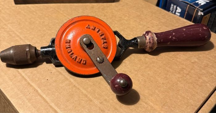Vintage Stanley Carpentry Hand Drill | Ratchet Manual Tool