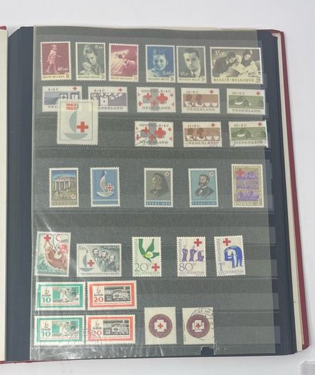 Collection: Thematic Red Cross, Malaria and For Young People stamps mainly used however some mint noted along with some miniature sheets on 28 pages