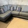 Grey corner sofa with matching scatter cushions Image 7