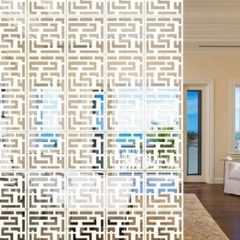 NEW 12Pc/set White Room Divider Screens, Wood-Plastic Hanging Screen Folding Privacy Room Divider Panels, DIY Home Partition Decor 29x29cm