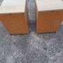 Two lovely bedside lockers with glass tops Image 5