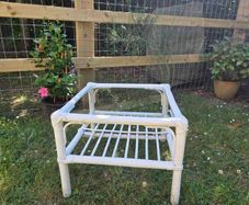 Vintage Bamboo New Reinforced Glass Topped Table