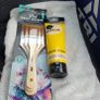 Acrylic Paint & 3 Flat Brushes never opened or used. Image 5