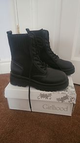 Black ankle boots