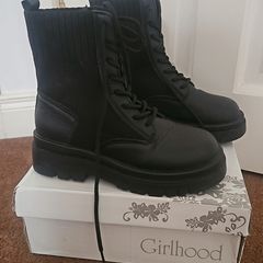 Black ankle boots