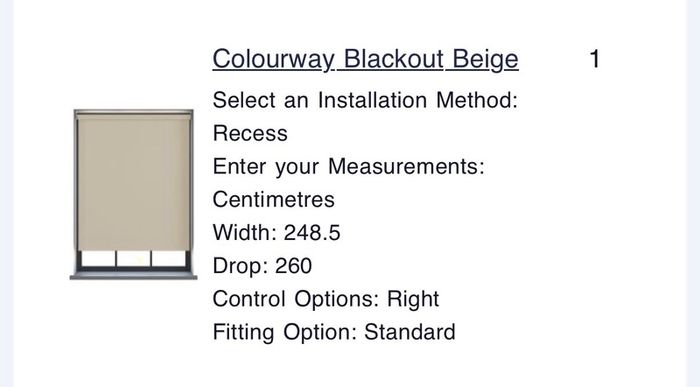 Brand New Blackout Blind