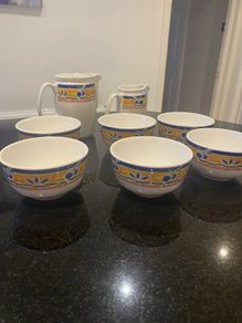 Vintage Steelite  international Albailite  England bows and jugs
