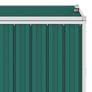 Double Garbage Bin Shed Green 143x81x121 cm Steel Image 2