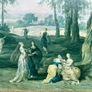 Large Framed Classical Landscape Print Image 3