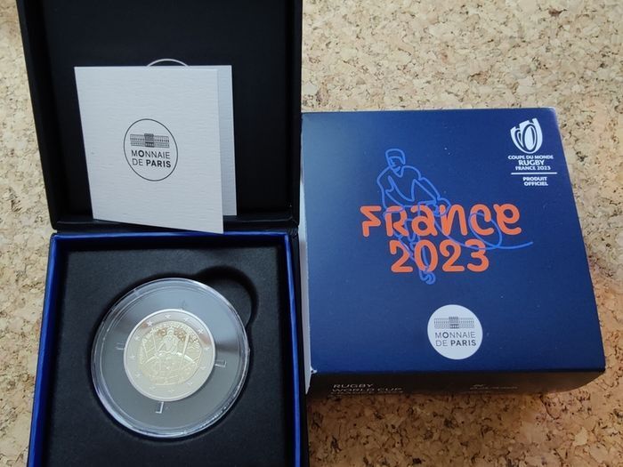 France 2 Euro Proof Coin 2023 - Rugby World Cup 2023
