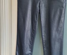 TREND by Miss Captain waxed navy skinny jeans Sz 38 (10/12UK) - Bnwot Rrp 79