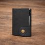 Genuine Leather Pop-Up Card Holder Wallet RFID Blocking Slim Credit Card Case Image 4