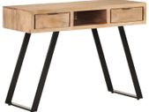 Desk 110x50x75 cm Solid Acacia Wood with Live Edges