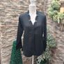 Black button up cardigan with glitter detail Merino wool blend Italy Image 4