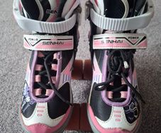 Girls Roller Skates EU size 33 - 36, UK size 1 - 3.5