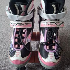 Girls Roller Skates EU size 33 - 36, UK size 1 - 3.5