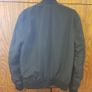 Long black heavy zipped sleeved jacket, Size - XS Image 3