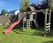 Garden Playhouse/swing/monkey bars/slide