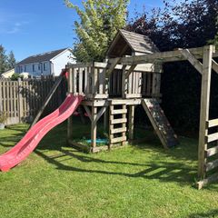 Garden Playhouse/swing/monkey bars/slide