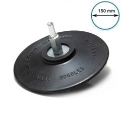 GLASS POLISH 12737 Rigid Hook and Loop Backing Pad with drill attachment | 150 mm