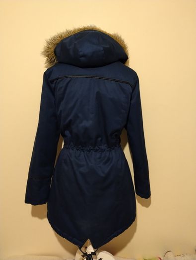 Navy Blue Parka Jacket