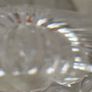 Vintage Marquis Waterford (Gothic print) Crystal Nautical Shell Oval Fan Vase 6 INCHES Image 6