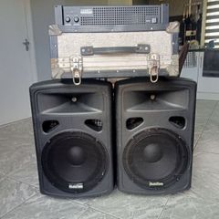 Dj speakers and amplifier