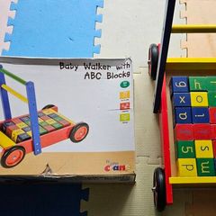 Wooden Tildo baby walker ABC blocks early learning