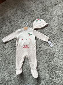 Fab Christmas baby grow, new with tags