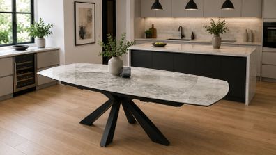 Brand new ceramic extending dining table