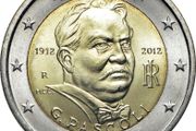 Italy 2 Euro Commemorative Coin 2012 - Giovanni Pascoli. Uncirculated.