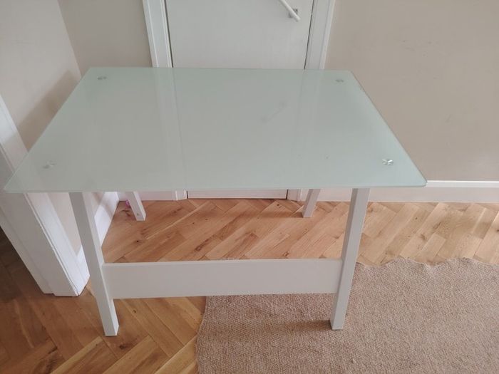glass desk