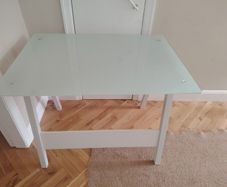 glass desk