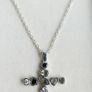 Vintage Sterling Silver 925 Cross Pendant Minora and Chain L-12"  12,33g Image 4