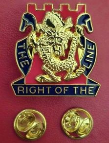 Us army, 14th infantry regiment, unit badge.