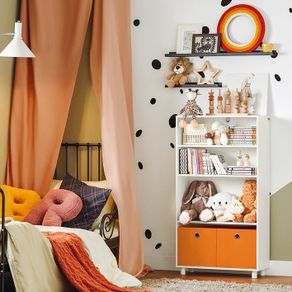Kids Storage Shelves Bookcase Children's Shelf With Boxes Kids Bookcase