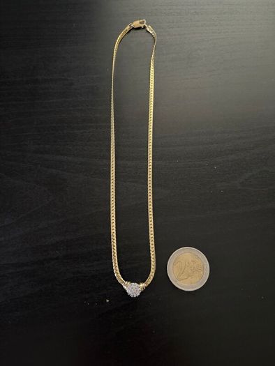 14k / ct Gold Chain / Necklace with Diamonds