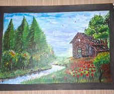 drawing A3 size acrylic painting