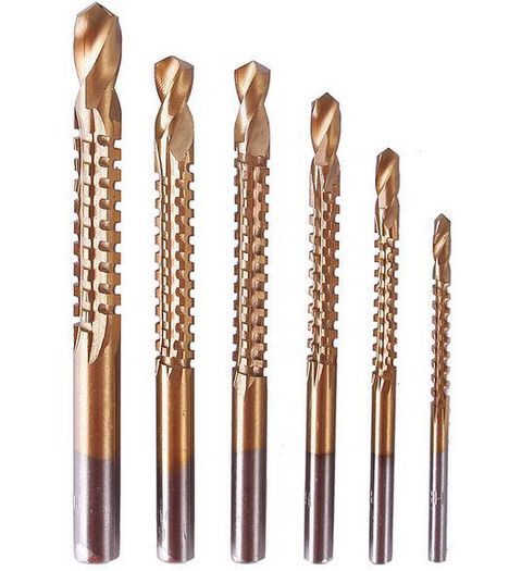 6pcs HSS Milling Drill Bits Set