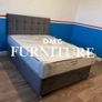 New 4'6" Cream Bed & Memoryfoam Otherpedic Mattress Image 7