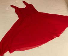 Girls stunning red dress New Look Age 10 11