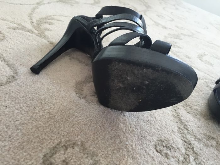 Black strapless Aldo shoes