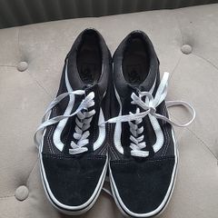 Vans size 8 Black & navy pair