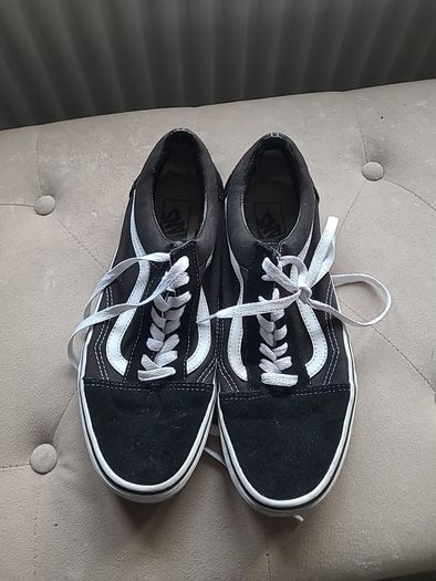 Vans size 8 Black & navy pair