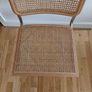 Pair of Mid-Century Modern Cesca Style Wicker & Chrome Dining Chairs Image 8