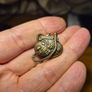 "JJ" Jonette Jewelry Bronze Pewter 'Flower Decorated PURSE' Tack Pin Image 3