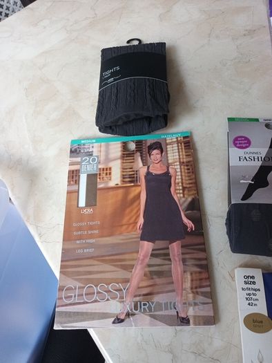 Ladies Tights- Different Colours & Styles X 12 Pairs.  Size -  Medium.   B.N.W.T.