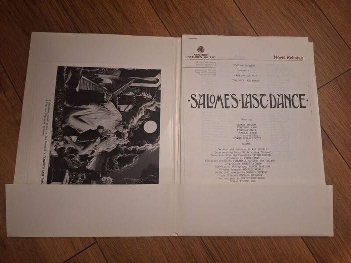Salomes Last Dance Press Kit 1988
