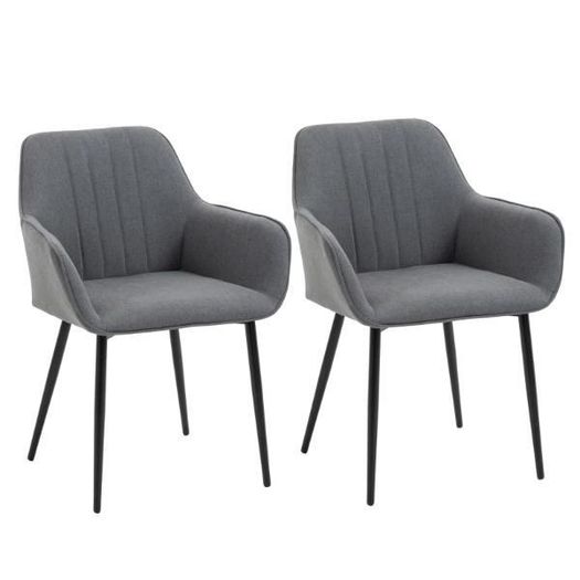 Mid-Century Dining Chairs, Dark Grey